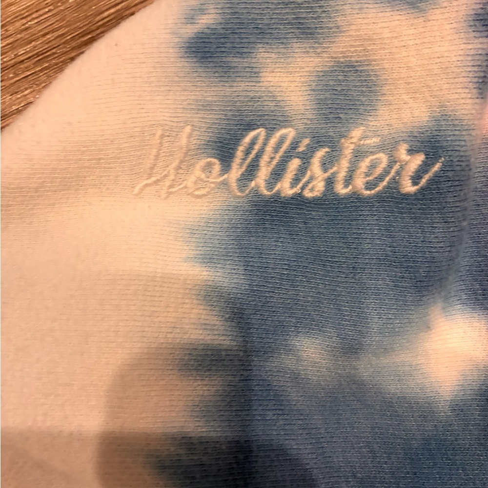 Hollister Blue and Pink Tie-Dye Hoodie - Picture 5 of 12